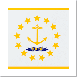 Rhode Island Flag Posters and Art